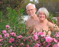 Nude Couple in garden Courtesy of AANR